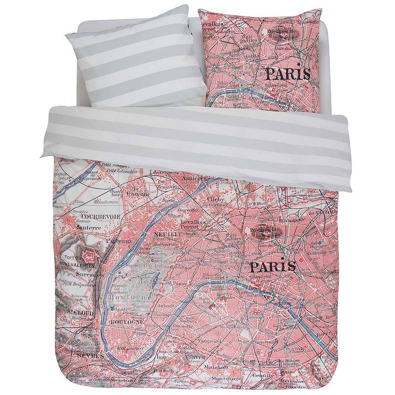 Foto van Covers & co dekbedovertrek paris citymap-140x200/220