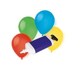 Foto van Amscan ballonnen met pomp gekleurd 10 stuks