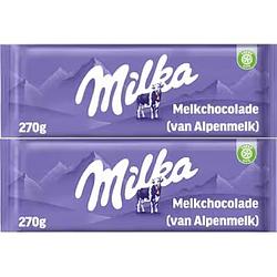 Foto van Milka mmmax chocoladereep alpenmelk 2 x 270g bij jumbo