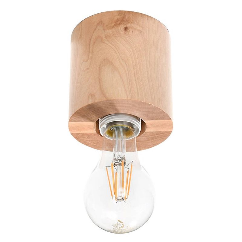 Foto van Sollux plafondlamp salgado hout