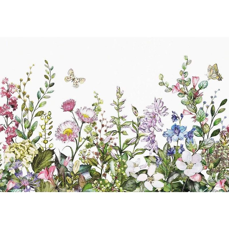 Foto van Wizard+genius summer flowers vlies fotobehang 384x260cm 8-banen