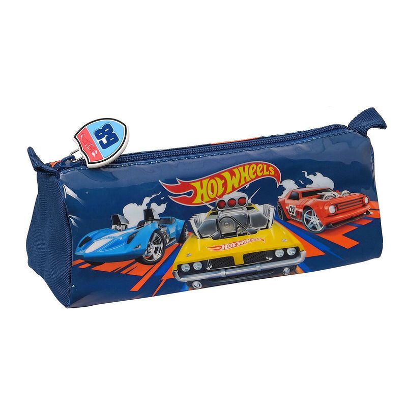 Foto van Schoolpennenzak hot wheels speed club oranje marineblauw (21 x 8 x 7 cm)