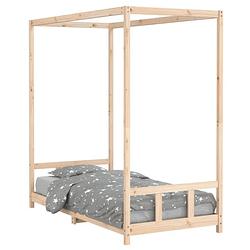 Foto van Vidaxl kinderbedframe 90x190 cm massief grenenhout