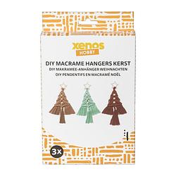 Foto van Diy macrame kersthangers - set van 3