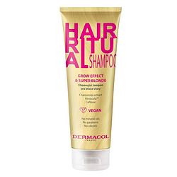 Foto van Hair ritual shampoo voor blond haar grow effect & super blond 250ml