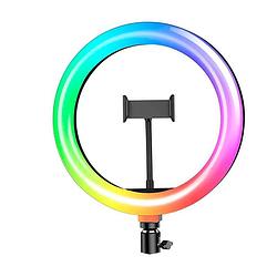 Foto van Ringlamp multi kleuren - 10 inch - ringlight - rgb - incl. smartphone houder + afstandsbediening