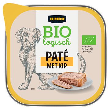 Foto van Jumbo biologisch pate met kip 150g