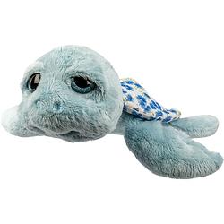 Foto van Suki gifts pluche zeeschildpad jules knuffeldier - cute eyes - blauw - 24 cm - knuffel zeedieren
