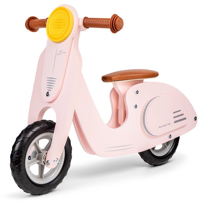 Foto van New classic toys houten loopscooter - roze