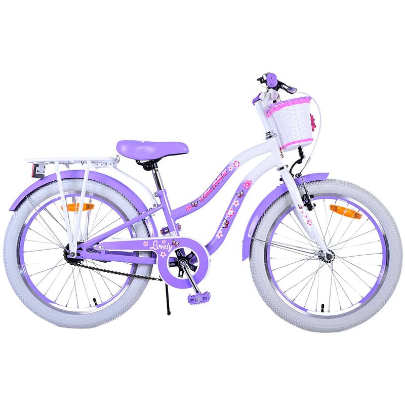 Foto van Volare meisjesfiets lovely 20 inch 27,5 cm meisjes terugtraprem paars/wit