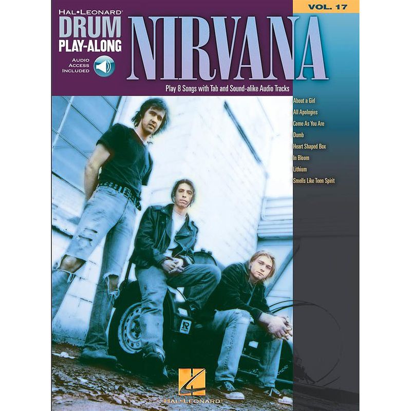 Foto van Hal leonard drum play-along vol. 17 nirvana