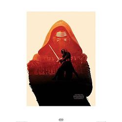 Foto van Pyramid star wars episode vii kylo ren tri kunstdruk 60x80cm