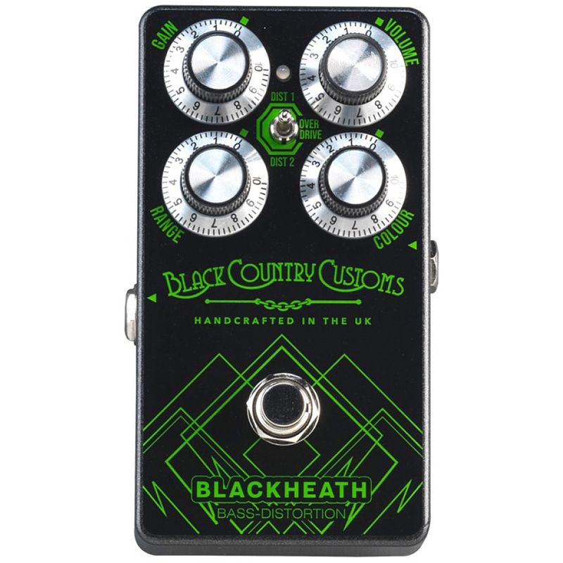 Foto van Laney black country customs blackheath tri-mode bass distortion effectpedaal