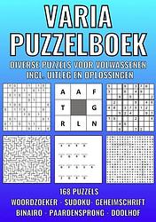 Foto van Varia puzzelboek - diverse puzzels voor volwassenen - incl. uitleg en oplossingen - nr. 41 - puzzelboeken & meer - paperback (9789464807950)