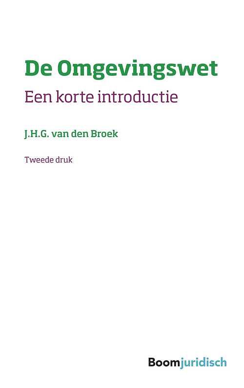 Foto van De omgevingswet - j.h.g. van den broek - ebook