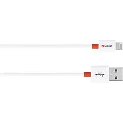 Foto van Skross apple ipad/iphone/ipod aansluitkabel [1x usb - 1x apple dock-stekker lightning] 2.00 m wit