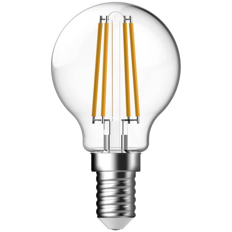 Foto van Gp led lamp e14 4,4w 470lm kogel filament