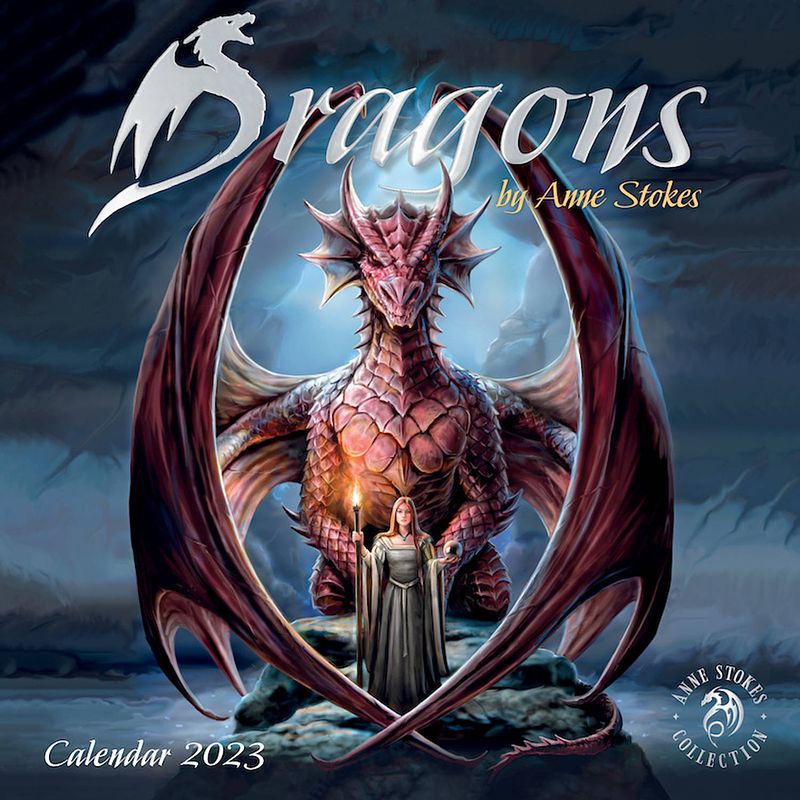 Foto van Anne stokes kalender 2023 dragons