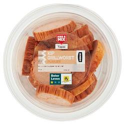 Foto van 3 voor € 6,00 | jumbo kip grillworst plakjes 160g aanbieding bij jumbo