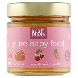 Foto van Babe pure baby food 836 maanden pompoen, acerola kers & wortel diner 1 x 200g bij jumbo