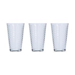 Foto van Orange85 drinkglazen - set van 3 - lichtgrijs - 30 cl - limonadeglazen - vaatwasbestendig - glaswerk