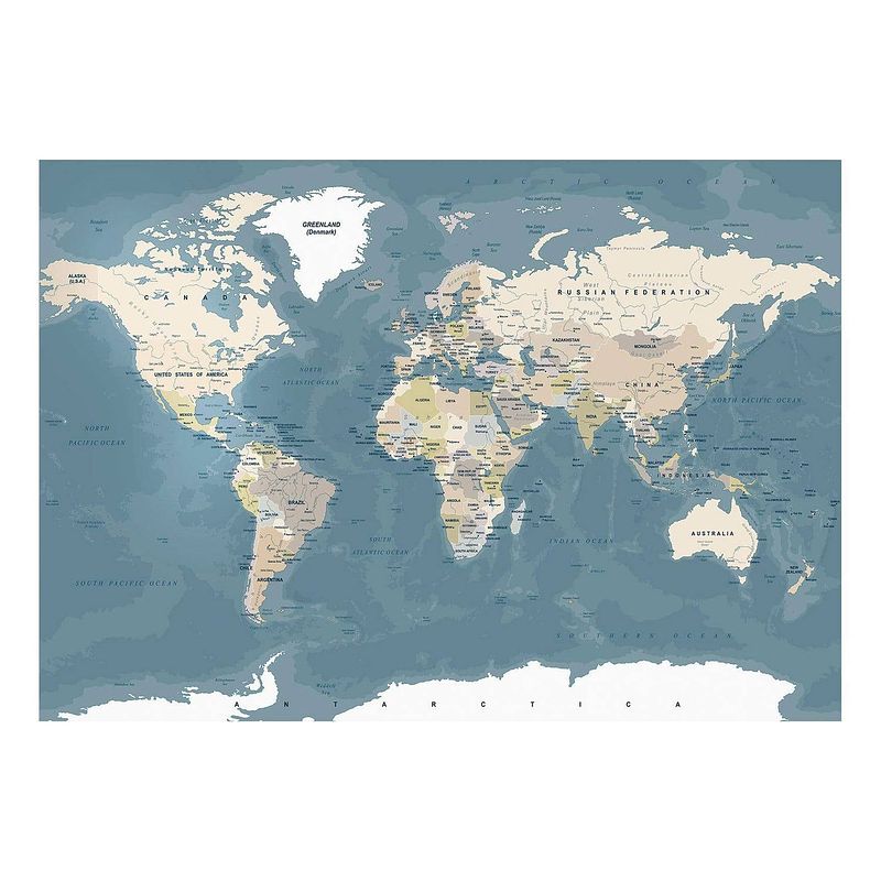 Foto van Artgeist vintage world map vlies fotobehang 350x245cm 7-banen