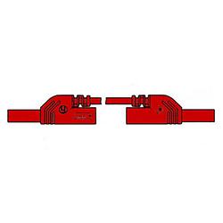Foto van Contact protected injection-moulded measuring lead 4mm 25cm / red (mlb-sh/ws 25/1)