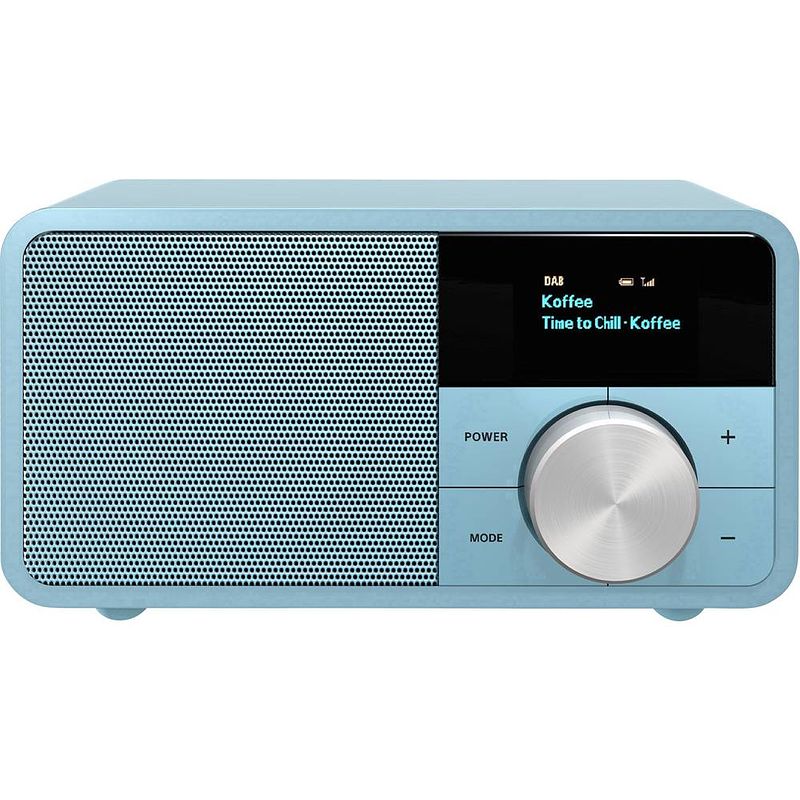 Foto van Sangean genuine mini ddr-7 tafelradio dab+, vhf (fm) aux, bluetooth turquoise