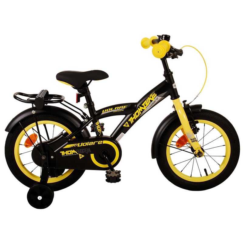 Foto van Volare thombike kinderfiets - jongens - 14 inch - zwart geel