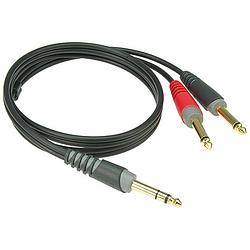 Foto van Klotz ay1-0200 verloopkabel van 2 meter jack/stereo - 2 x jack