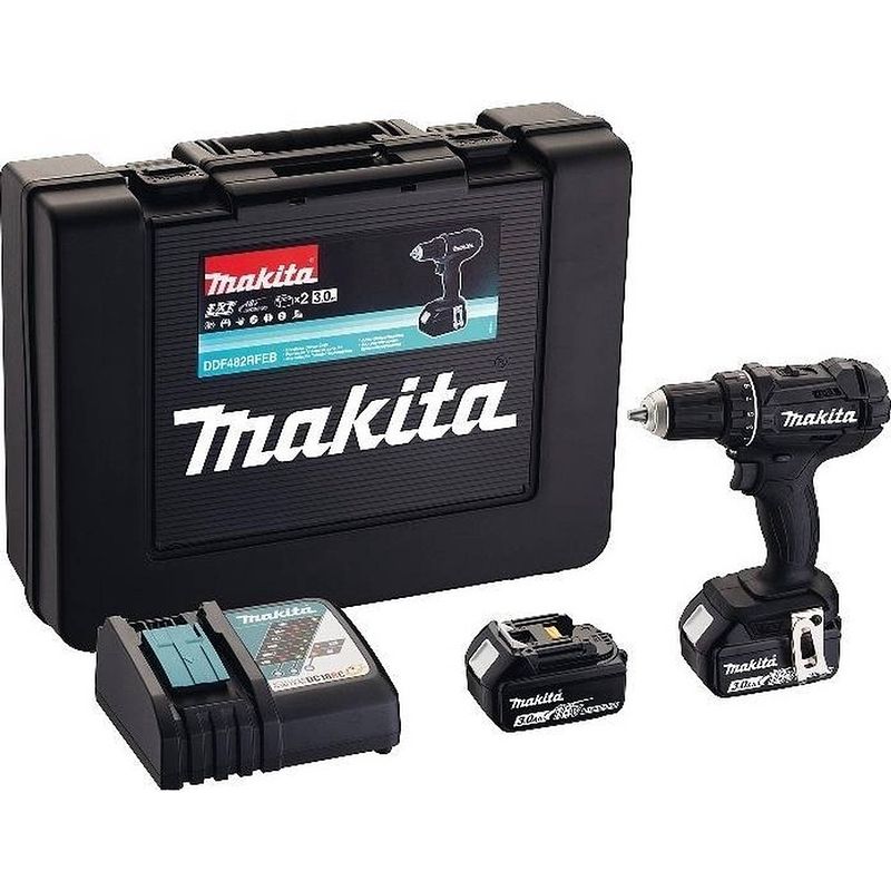 Foto van Makita accuboormachine ddf482 - 18 v - 3.0 ah