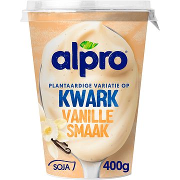 Foto van Alpro plantaardige variatie op kwark vanille smaak 400g bij jumbo