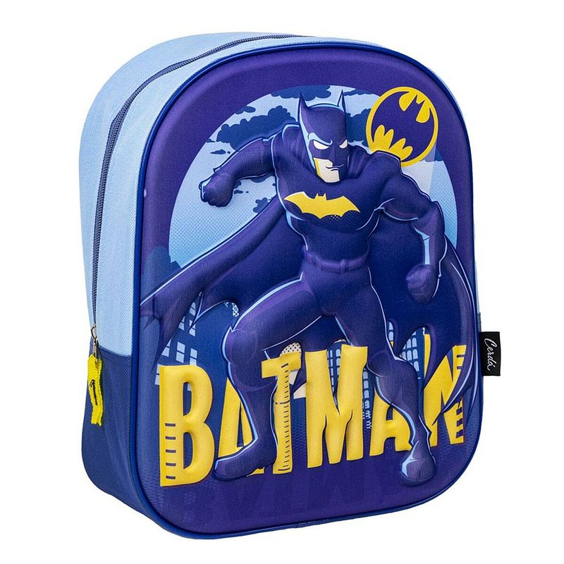 Foto van 3d-schoolrugzak batman blauw 25 x 31 x 10 cm