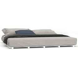 Foto van The living store houten bedframe - massief grenenhout - stabiel en stevig - 160 x 200 cm