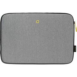 Foto van Dicota laptophoes dicota skin flow - notebook-hülle - 35.8 geschikt voor max. (laptop): 35,8 cm (14,1) grijs, geel