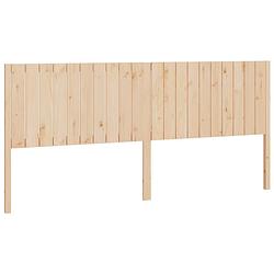 Foto van The living store houten hoofdeinde - grenenhout - 205.5 x 4 x 100 cm - trendy design