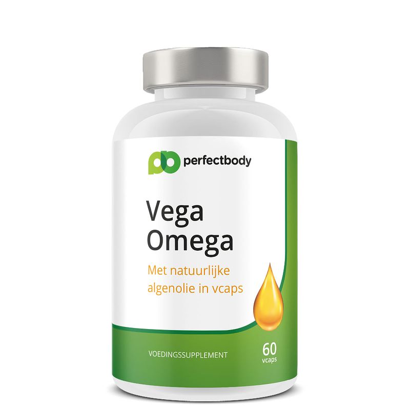 Foto van Perfectbody omega 3 vegan (pure algenolie) capsules - 60 vcaps