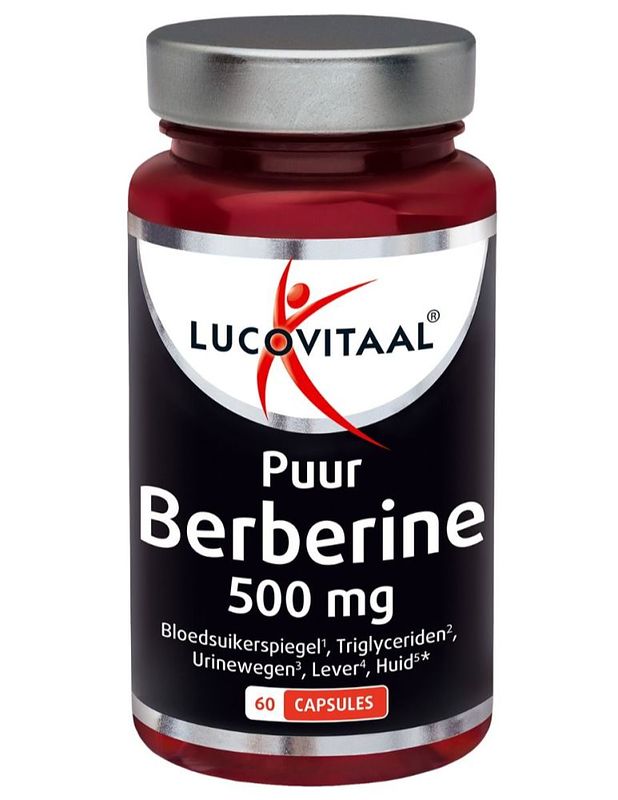 Foto van Lucovitaal berberine puur 500 mg capsules