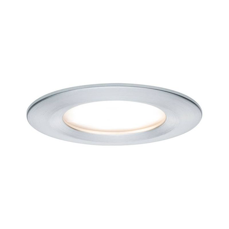 Foto van Paulmann nova inbouwlamp voor badkamer led energielabel: g (a - g) led 6 w ip44 aluminium (gedraaid)