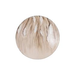 Foto van Ptmd maran beige shiny iron wall panel round s