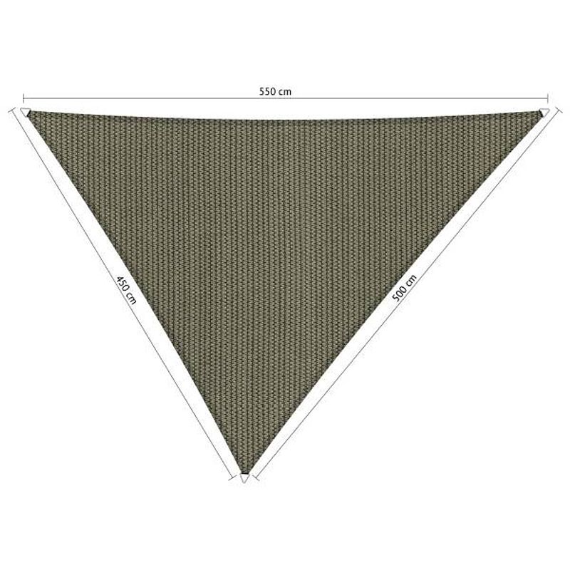 Foto van Shadow comfort driehoek 4,5x5x5,5m moonstone green