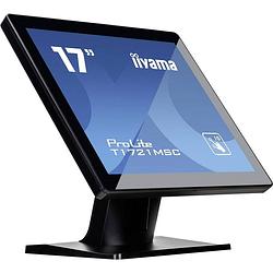 Foto van Iiyama prolite t1721msc-b1 touchscreen monitor 43.2 cm (17 inch) energielabel f (a - g) 1280 x 1024 pixel sxga dvi, vga, audio-line-out tn led