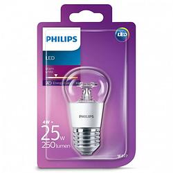 Foto van Philips led kogellamp 4w e27 p45 warm wit