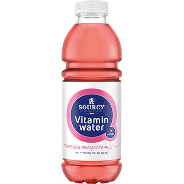 Foto van Sourcy vitaminwater framboos granaatappel smaak 1 liter bij jumbo