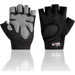 Foto van Ninn sports gloves s - fitness handschoenen - sport handschoenen - grip gloves - fitnesshandschoenen 3 varianten
