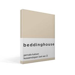 Foto van Beddinghouse percale katoen kussenslopen (set van 2) - 100% percale katoen - 60x70 cm - standaardmaat - natural