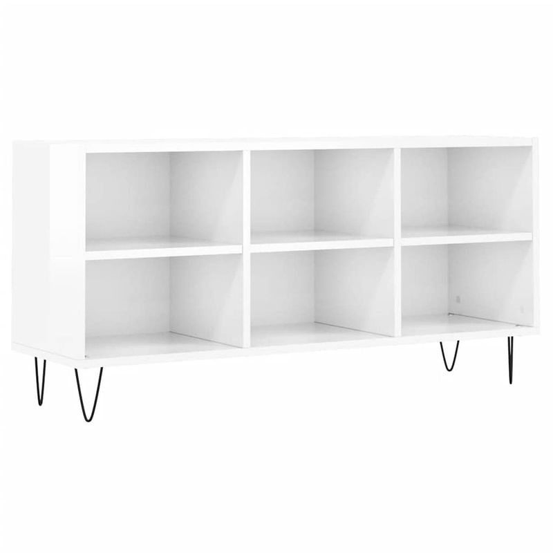 Foto van The living store tv-meubel - - afmetingen- 103.5 x 30 x 50 cm - kleur- hoogglans wit