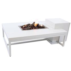 Foto van Enjoyfires vuurtafel ambiance rechthoek wit-wit 120x80x35 cm