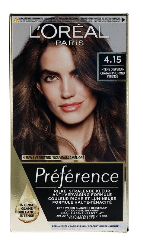 Foto van L'soréal paris preference 4.15 caracas diep kastanjebruin