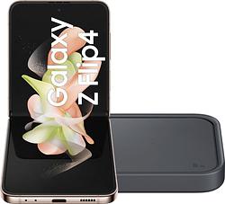 Foto van Samsung galaxy z flip 4 512gb goud roze 5g + draadloze oplader 15w